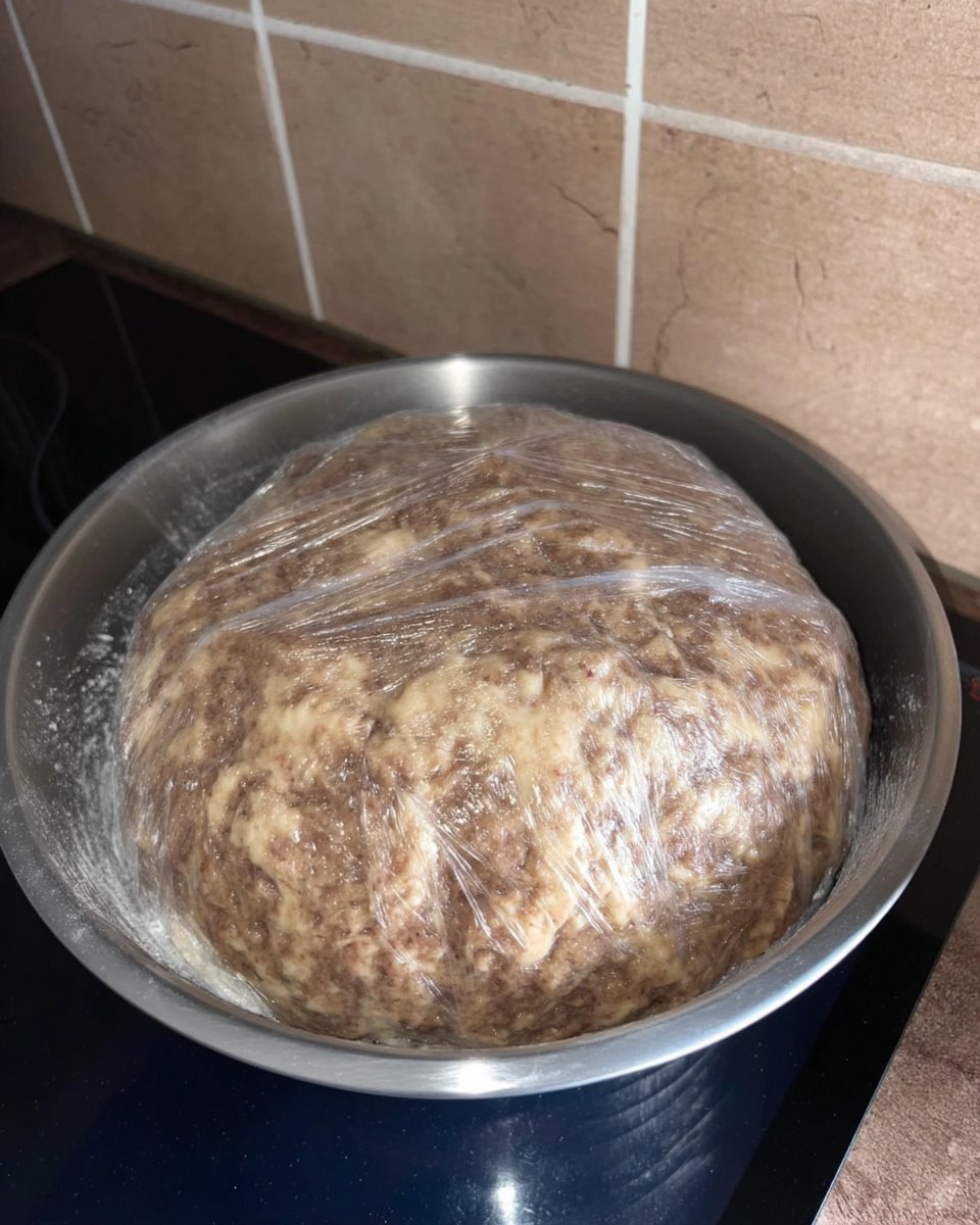 Freshly scooped chocolate oatmeal cookies setting on wax paper
