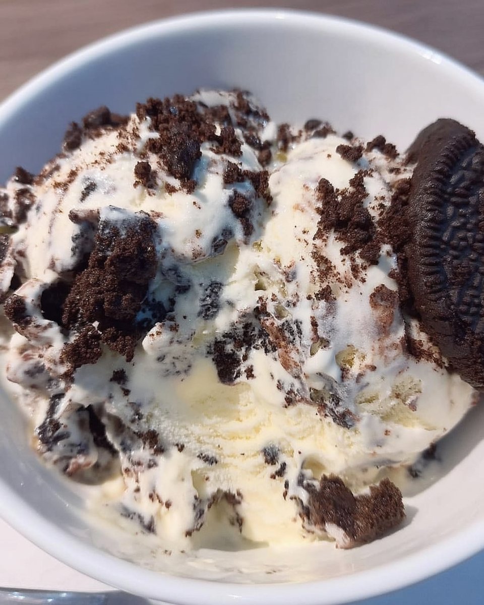 Ingredients for cookies and cream cookies including butter cream cheese and oreos