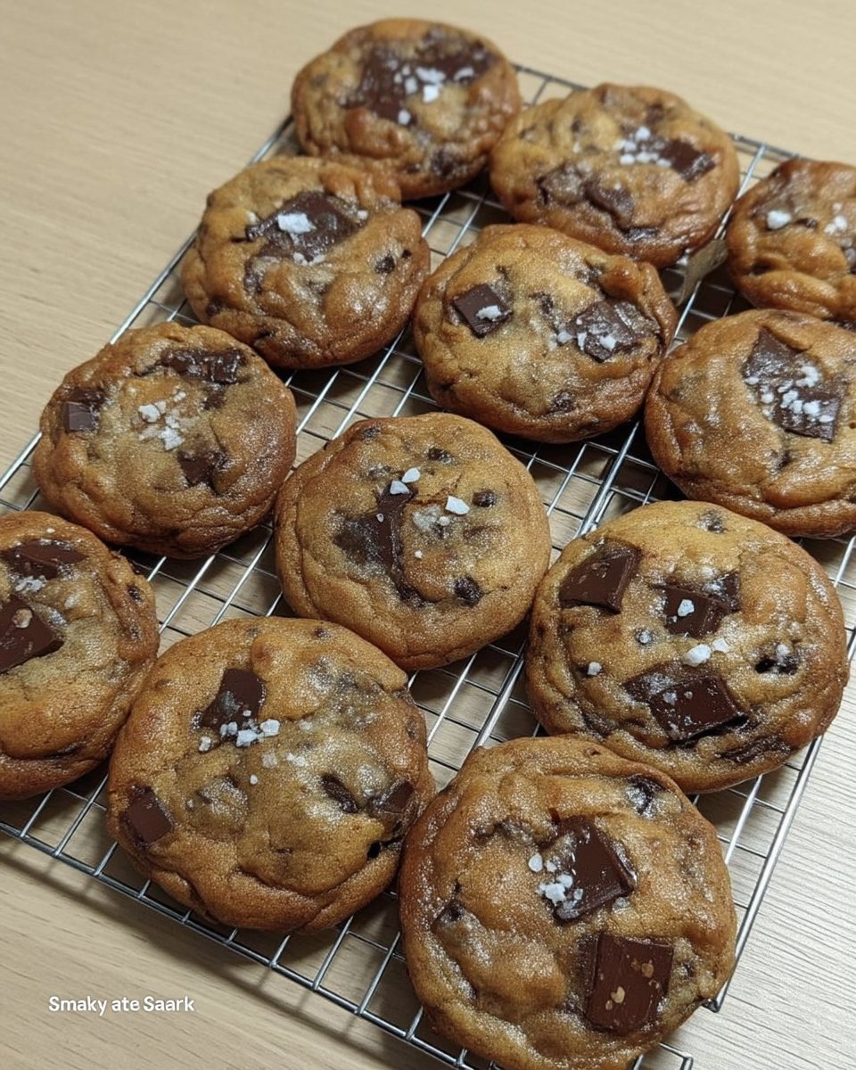 Bakery style cookies inside a glass cookie jar