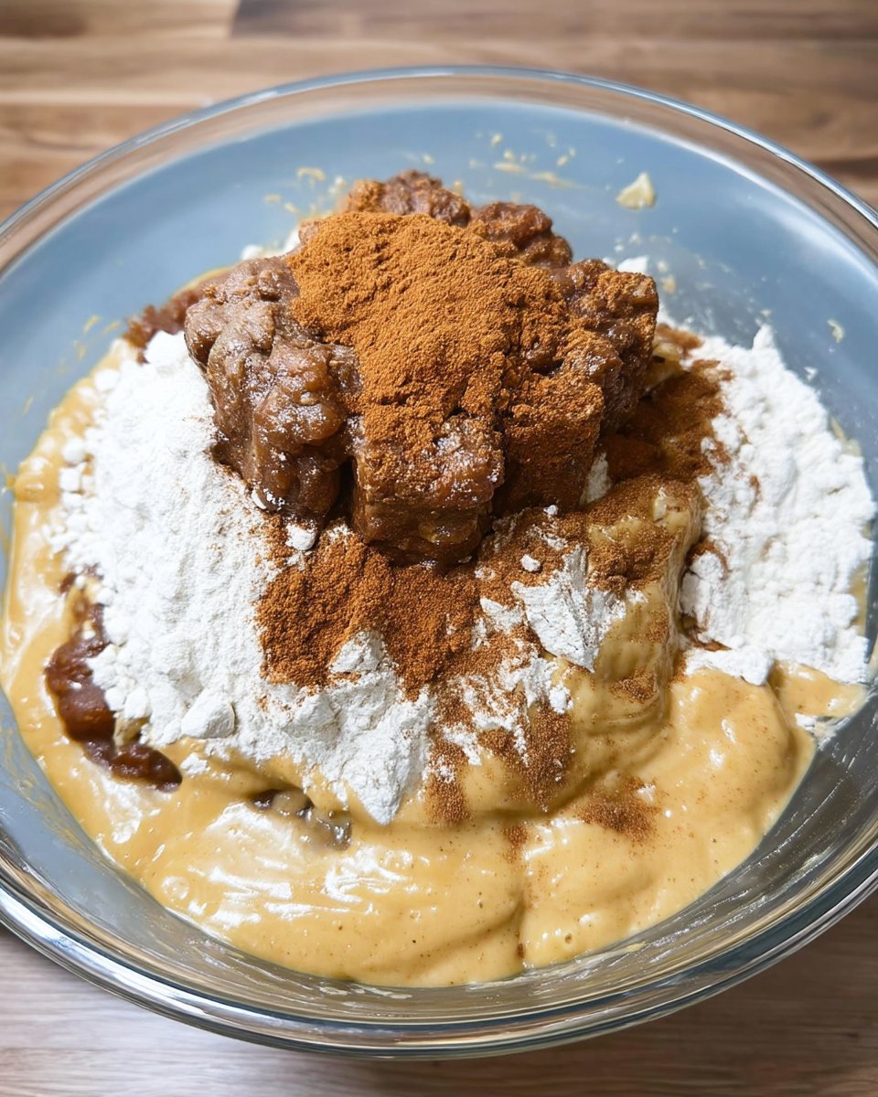 Ingredients for gingersnap cookies including a bowl of molasses and ground ginger.