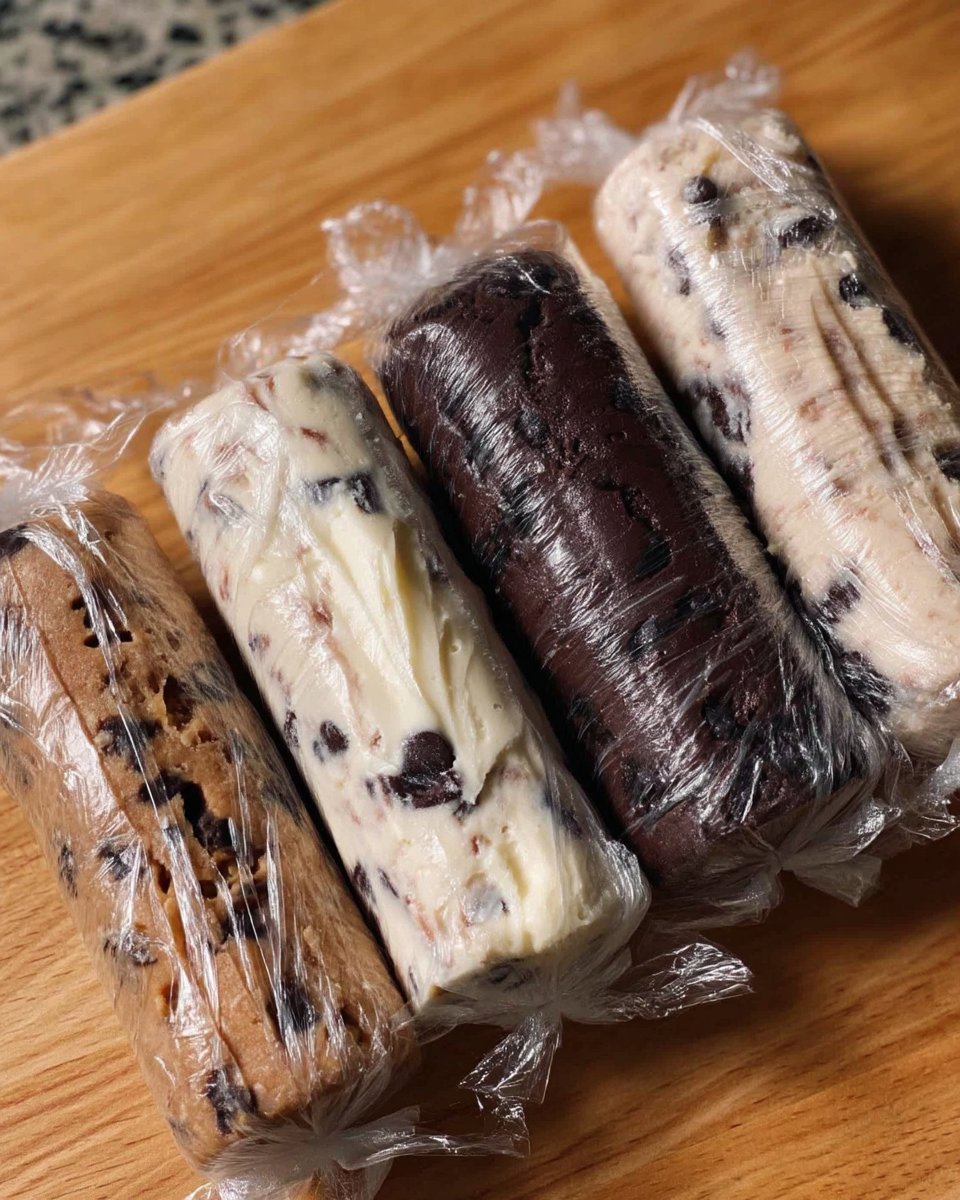 Assorted slice and bake cookies packed in a vintage tin
