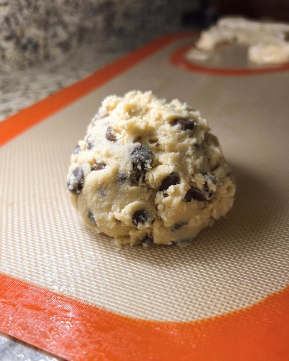 Butter brown sugar and chocolate chips on a wooden table