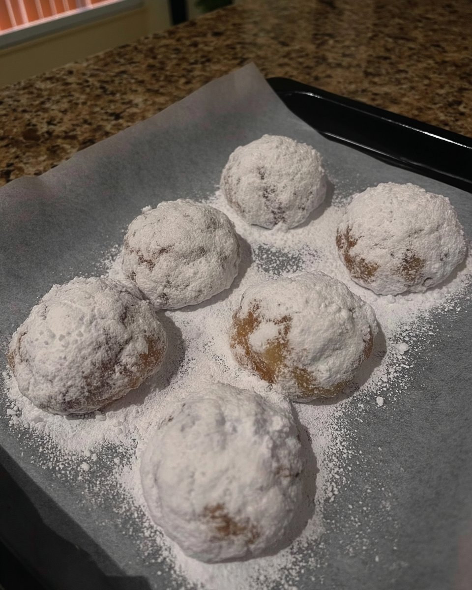 Close up of a lemon crinkle cookie showing soft center and sugar coating