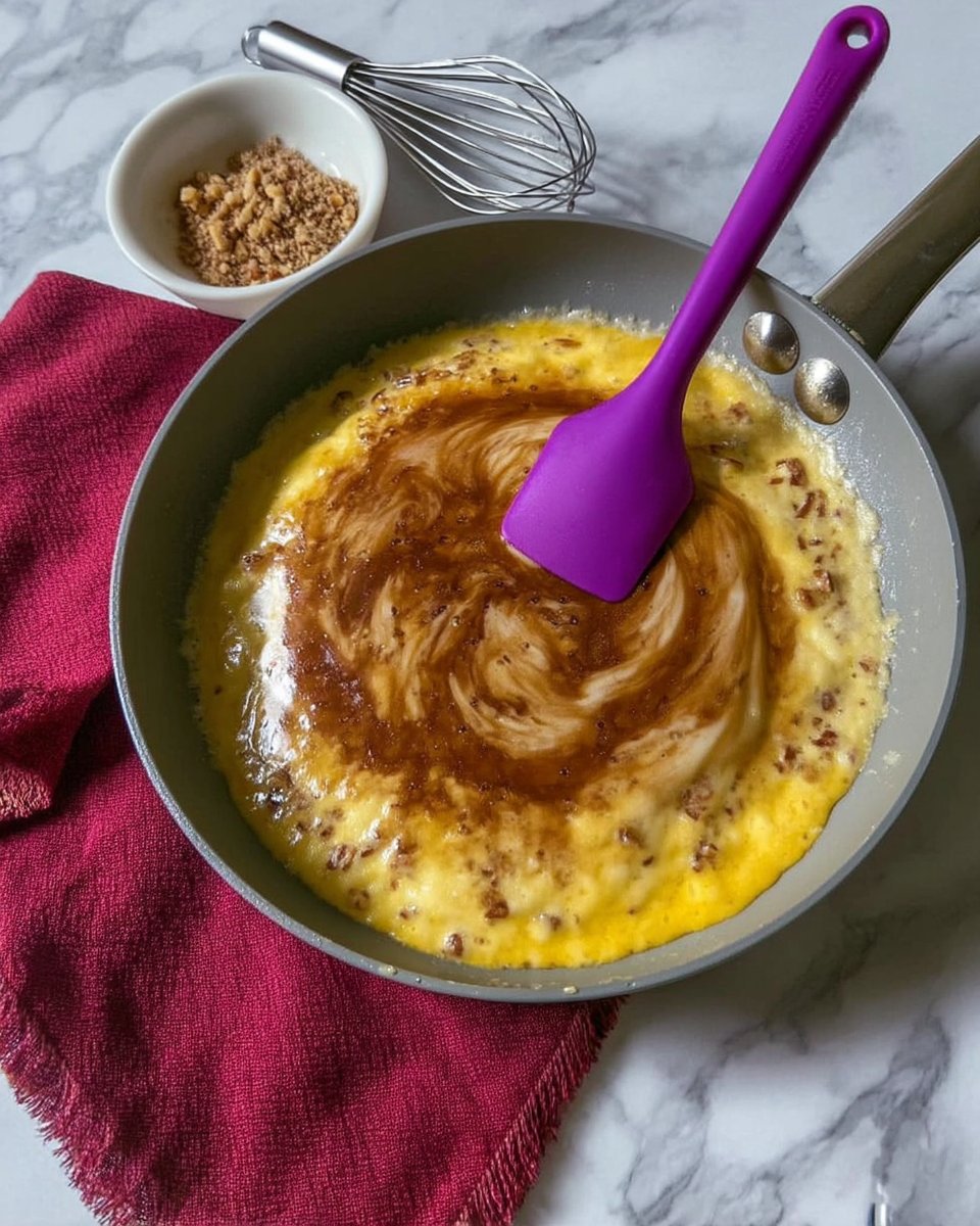 Measured bowls of flour, dark brown sugar, and chocolate chunks on a wooden table.