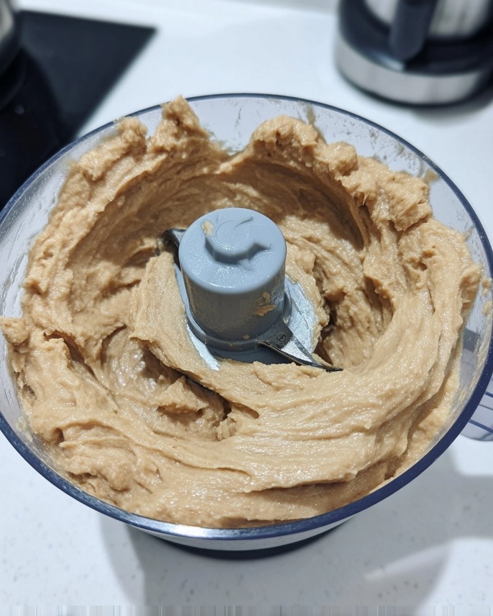 Roasted peanuts and peanut oil measured out on a counter