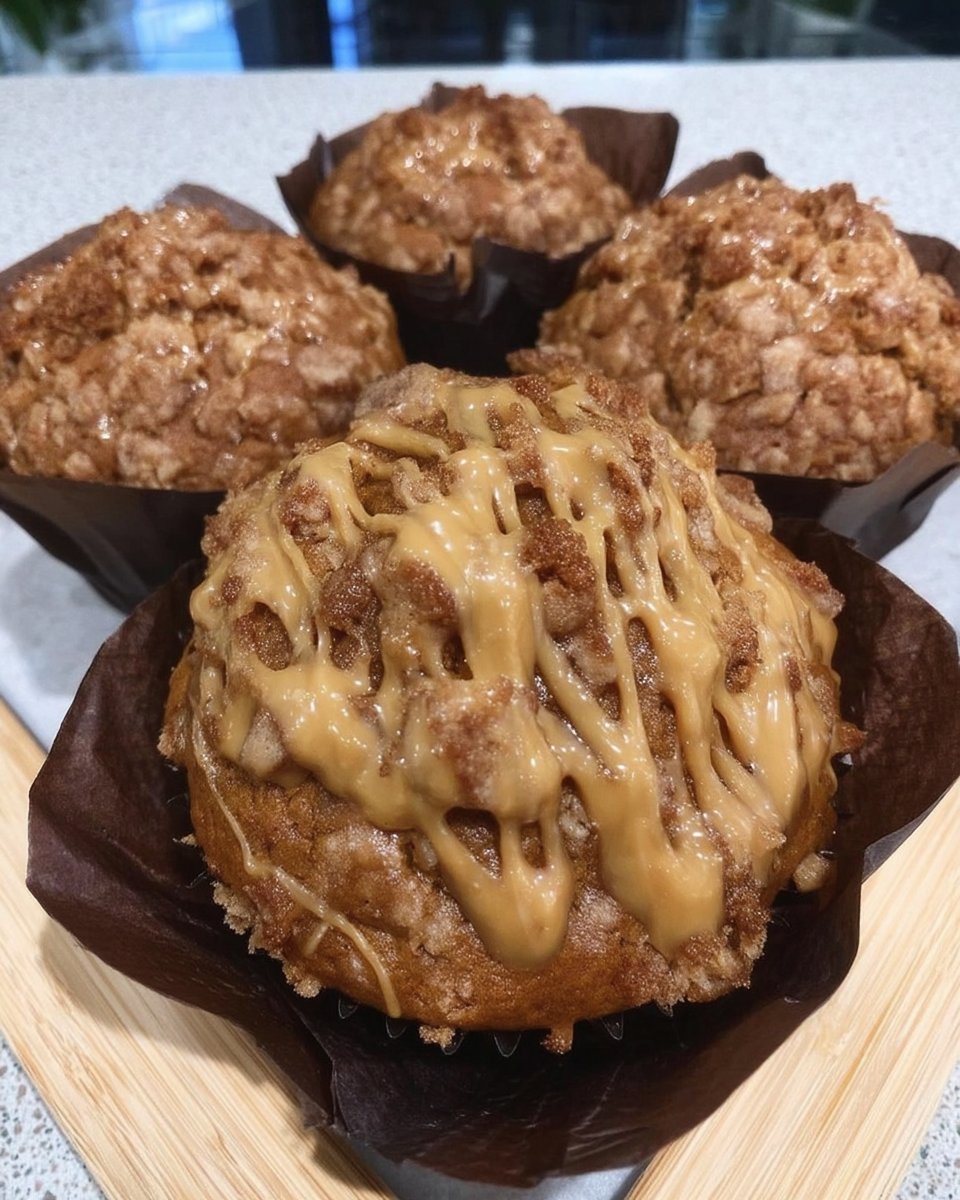 A warm Biscoff cookie broken in half to show the molten center next to a glass of milk