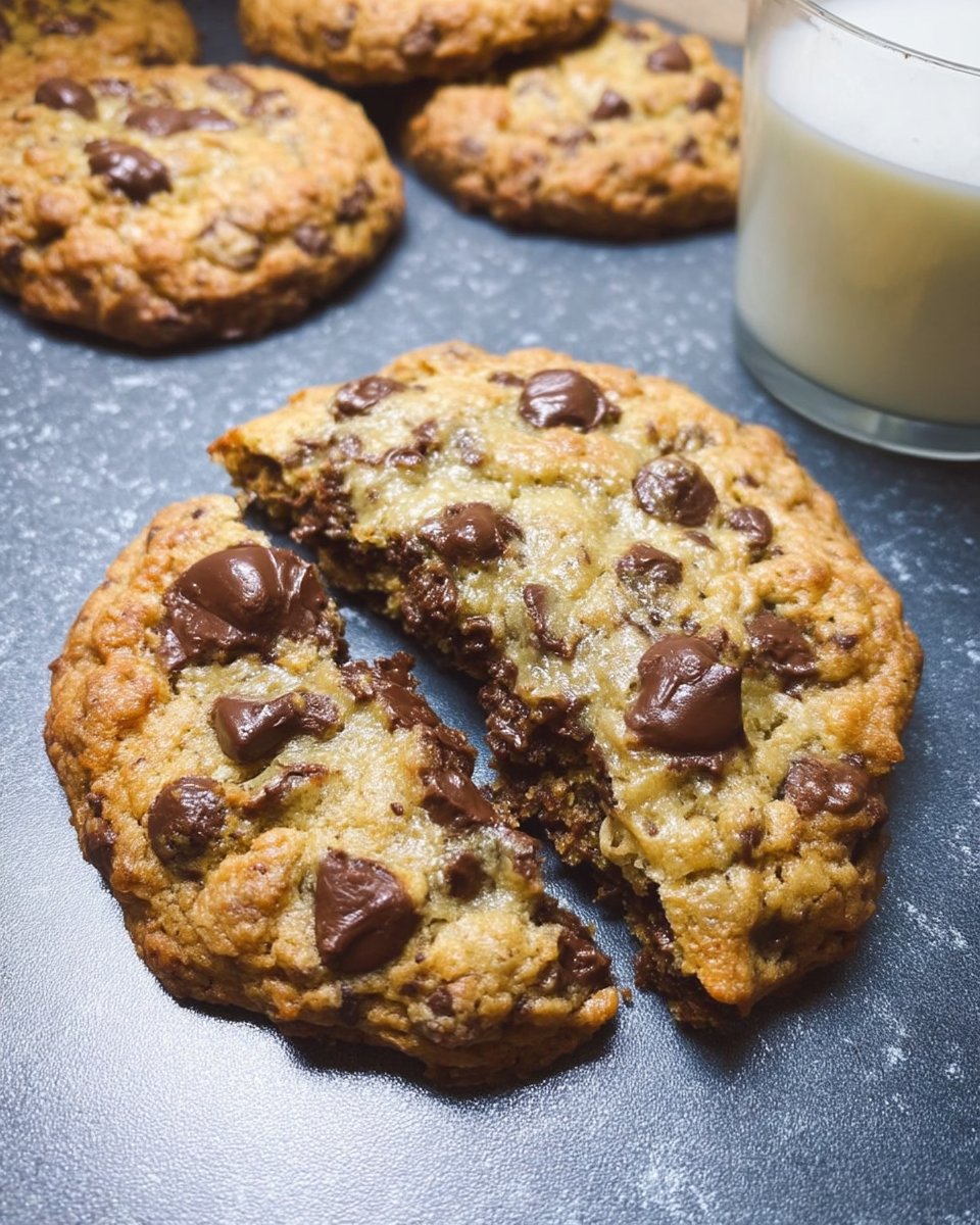 A plate of warm chocolate chip cookies ready to serve