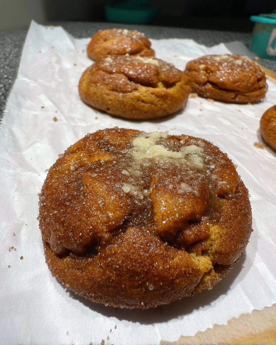 A tall stack of chewy snickerdoodles next to a vintage glass of cold milk.