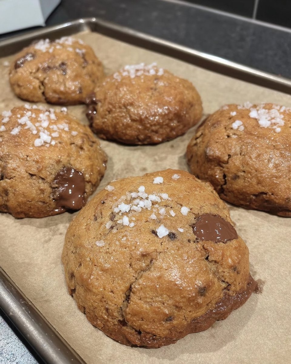 Plate of fresh baked nutella stuffed cookies with milk