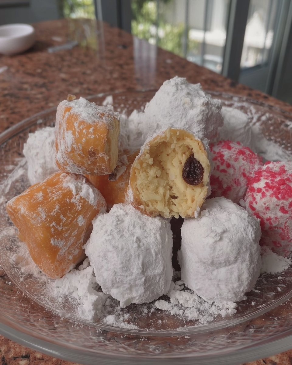 Greek almond cookies stacked inside a classic white ceramic cookie jar
