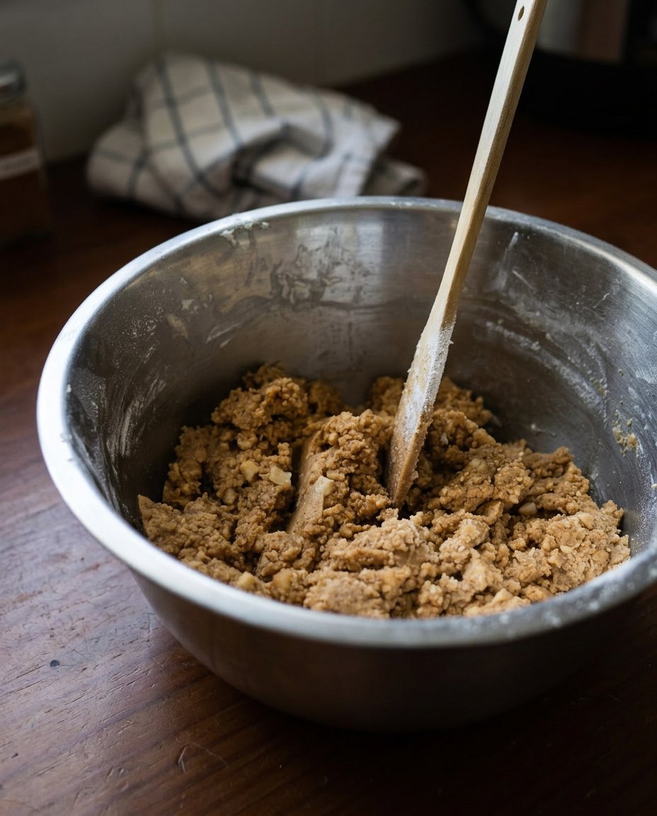 Chocolate and butter mixture bubbling in a heavy metal saucepan