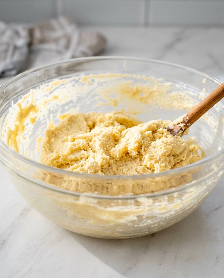 Butter cookie dough rolled in a log and covered in sanding sugar