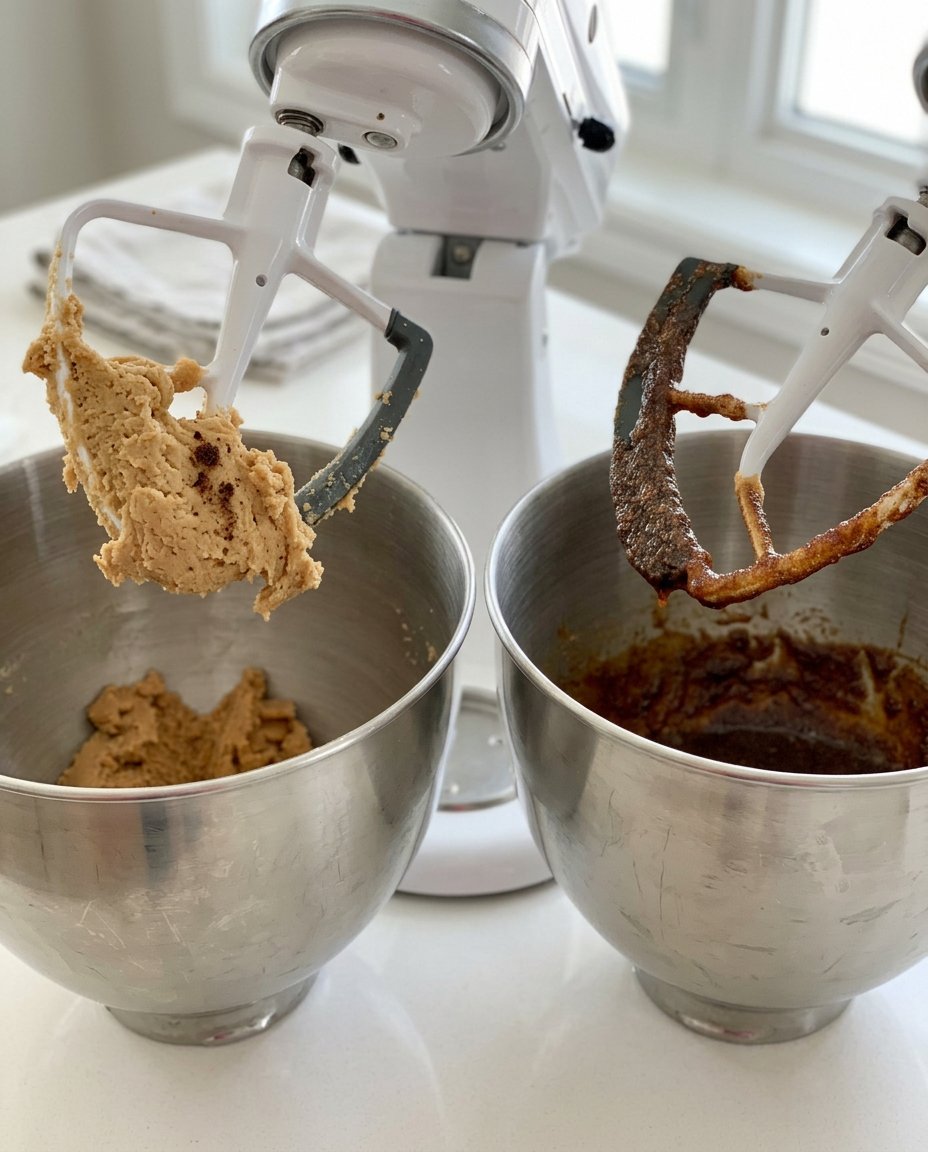 Perfectly shaped spring flower cookies with candy eggs in the center ready for the oven