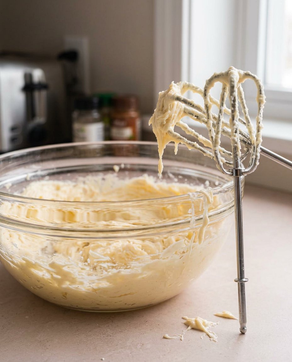 A sharp knife slicing through chilled shortbread cookie dough.