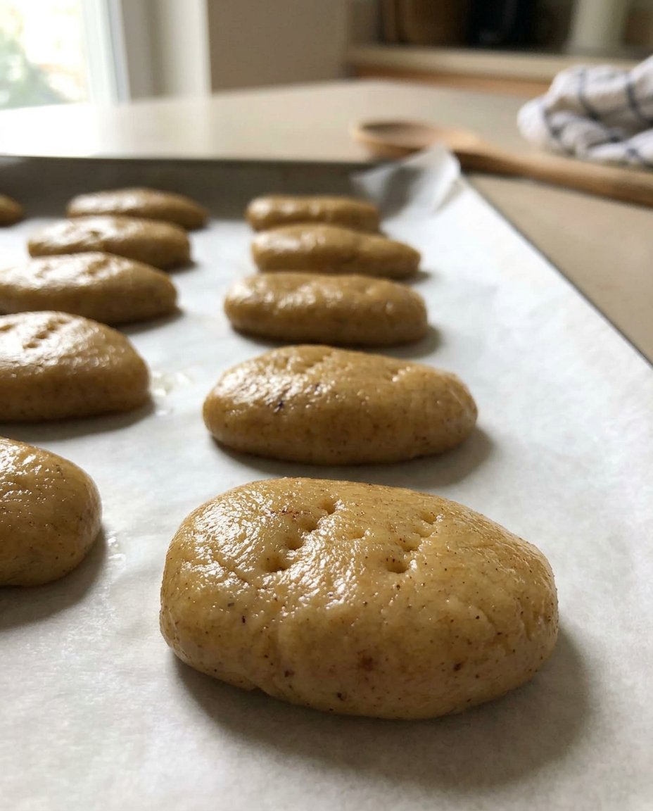 Hand dipping a golden cookie into a pot of honey syrup with a slotted spoon