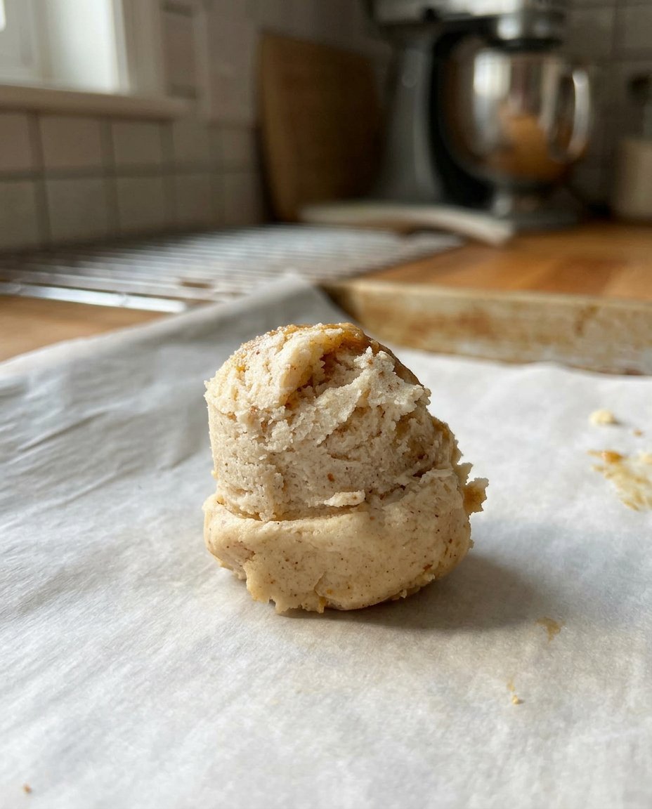 An old ceramic cookie jar filled with homemade miso caramel cookies