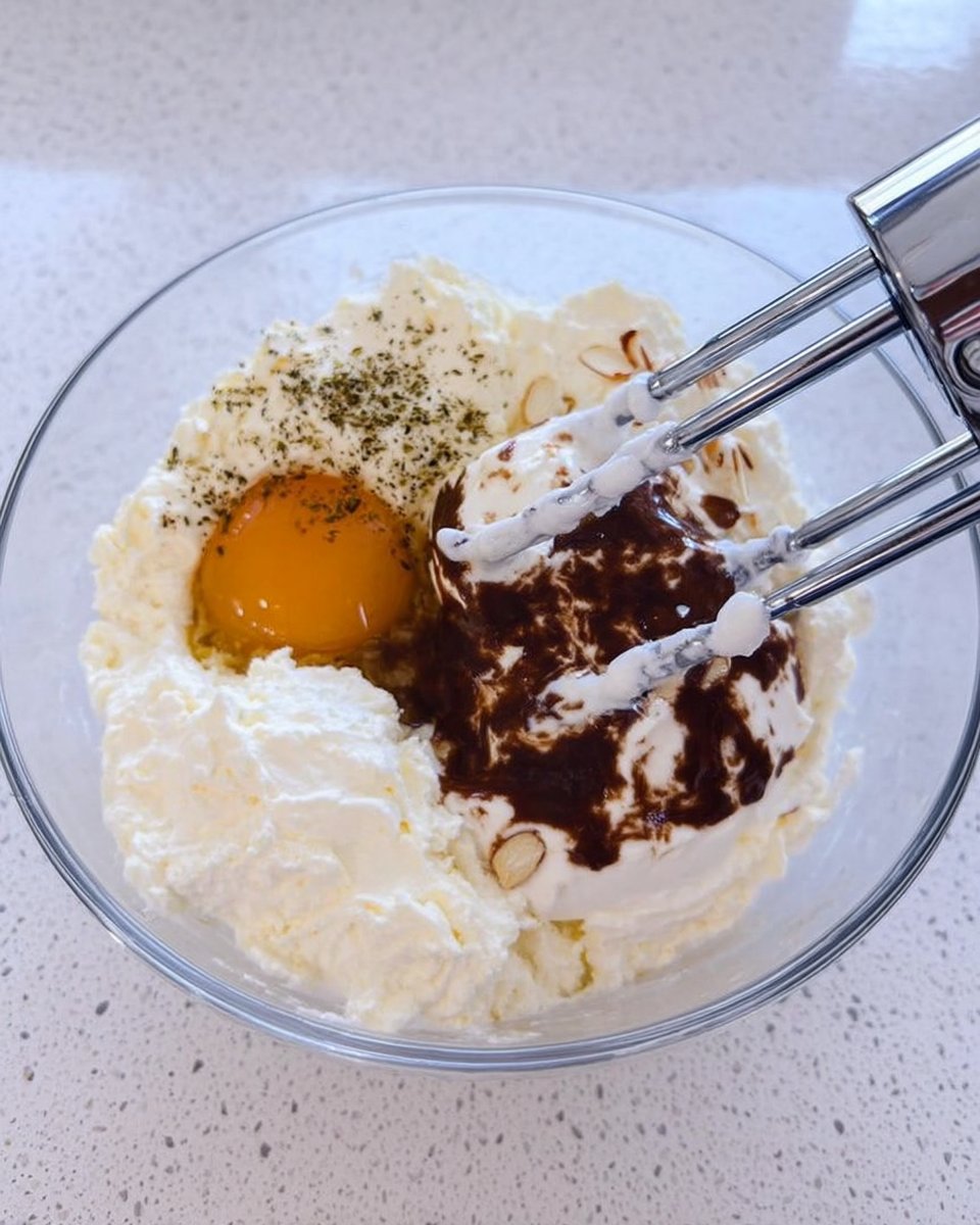 Simple baking ingredients for almond spritz cookies including butter, flour, and almond extract