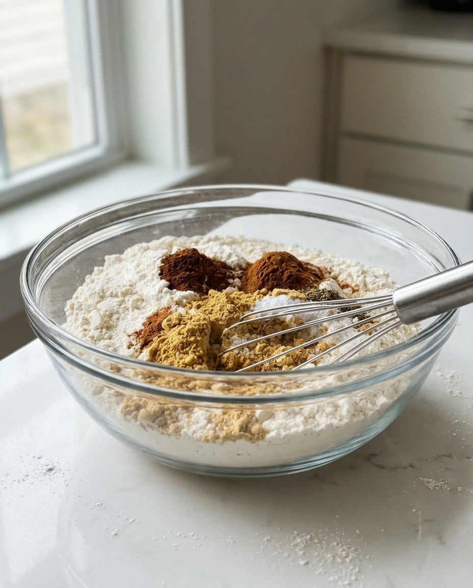 Pantry staples like flour, sugar, and chocolate chips arranged for a cookie jar.
