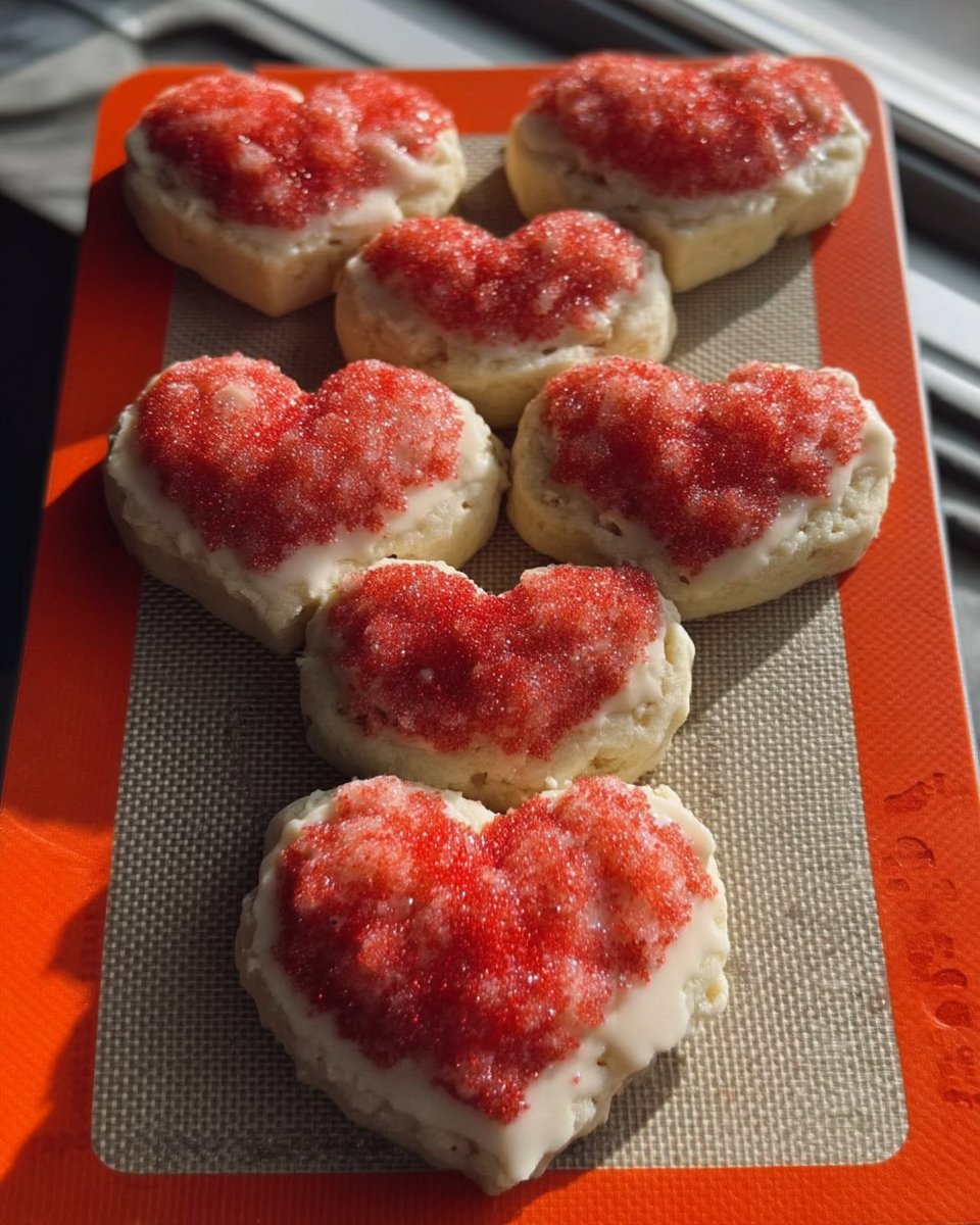 Soft Swig sugar cookies with pink frosting on a decorative vintage plate