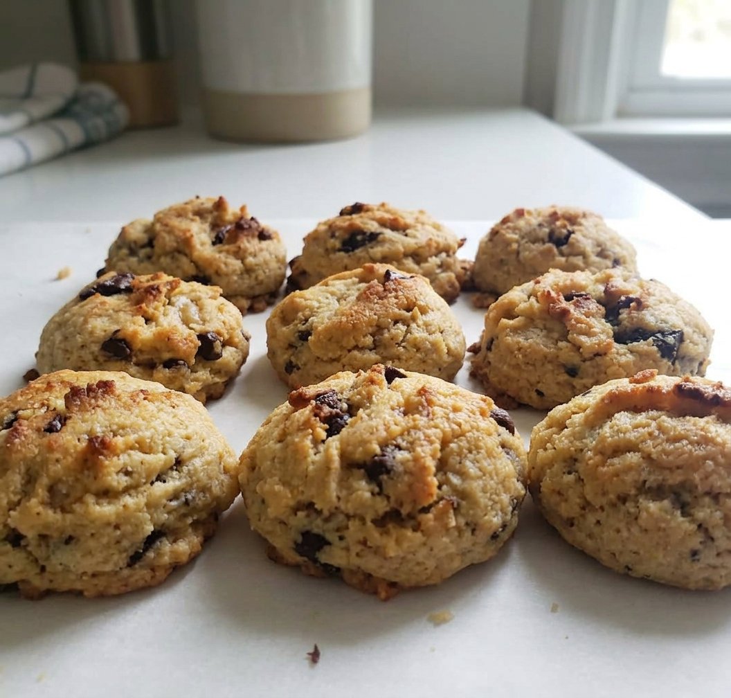 Freshly baked paleo cookies cooling on a wire rack
