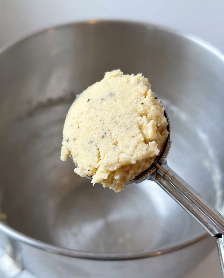Baking ingredients like flour, butter, and Nutella on a wooden table