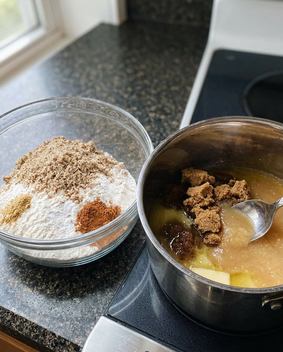 Ingredients for pfeffernusse cookies including dark molasses honey and white pepper.