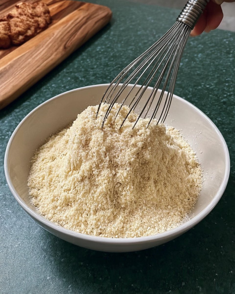 Piping thick almond cookie dough onto a parchment-lined baking tray