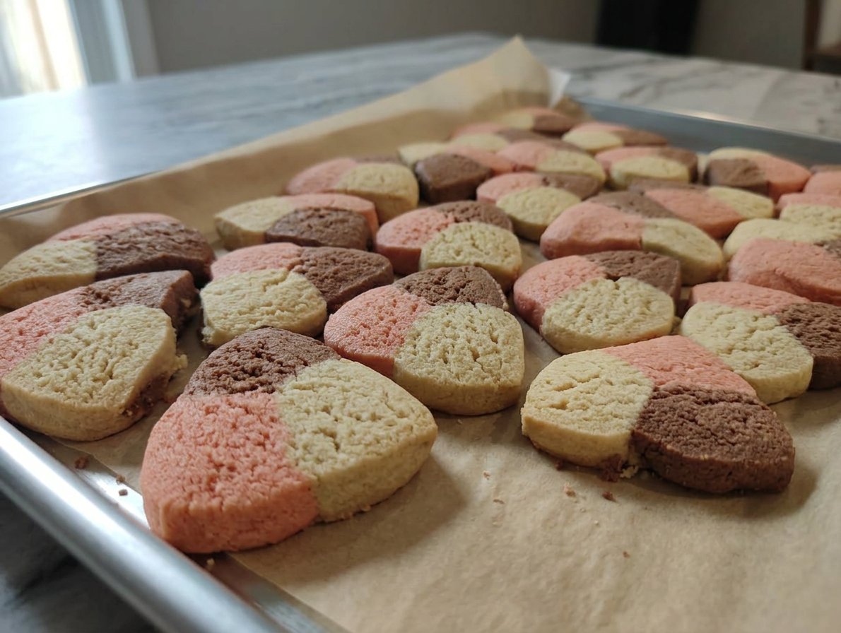 Ingredients for polvorones including flour sugar and shortening