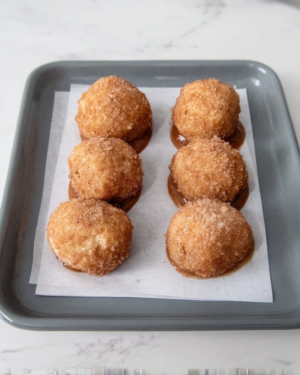 Close up of the crackled surface of a gluten free snickerdoodle