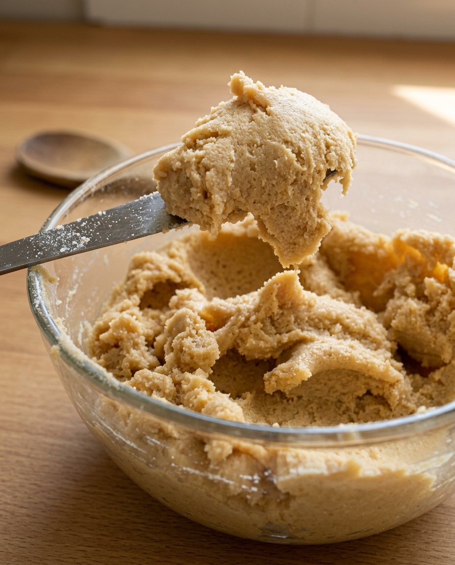 Peanut butter being processed in a high speed blender