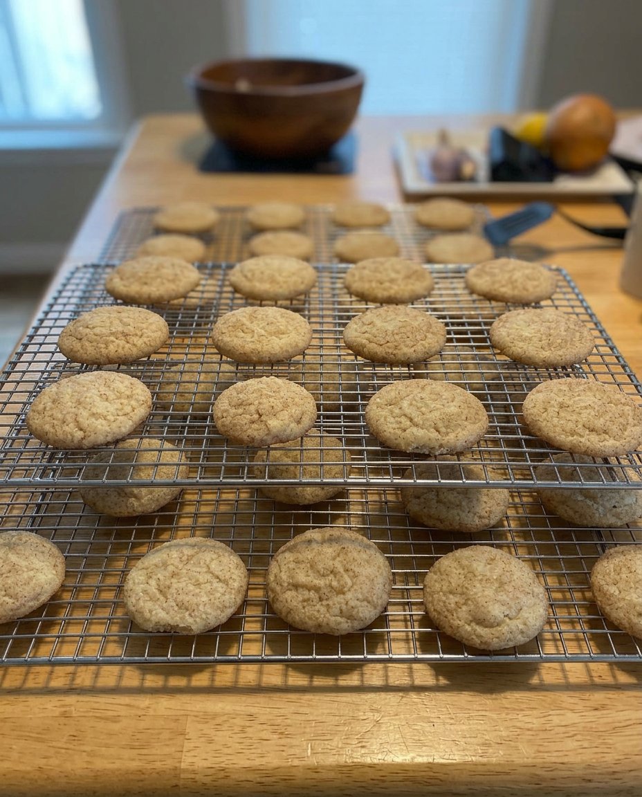 A plate of gluten free snickerdoodles ready to be served