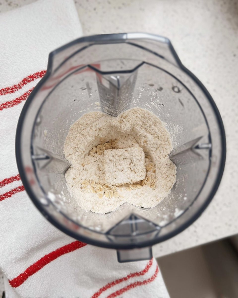 A bowl of ripe bananas and a cup of rolled oats with cinnamon