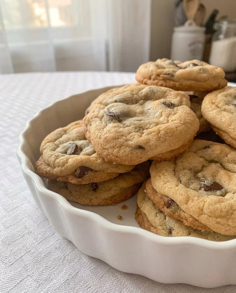 A plate of cookies served with a glass of milk