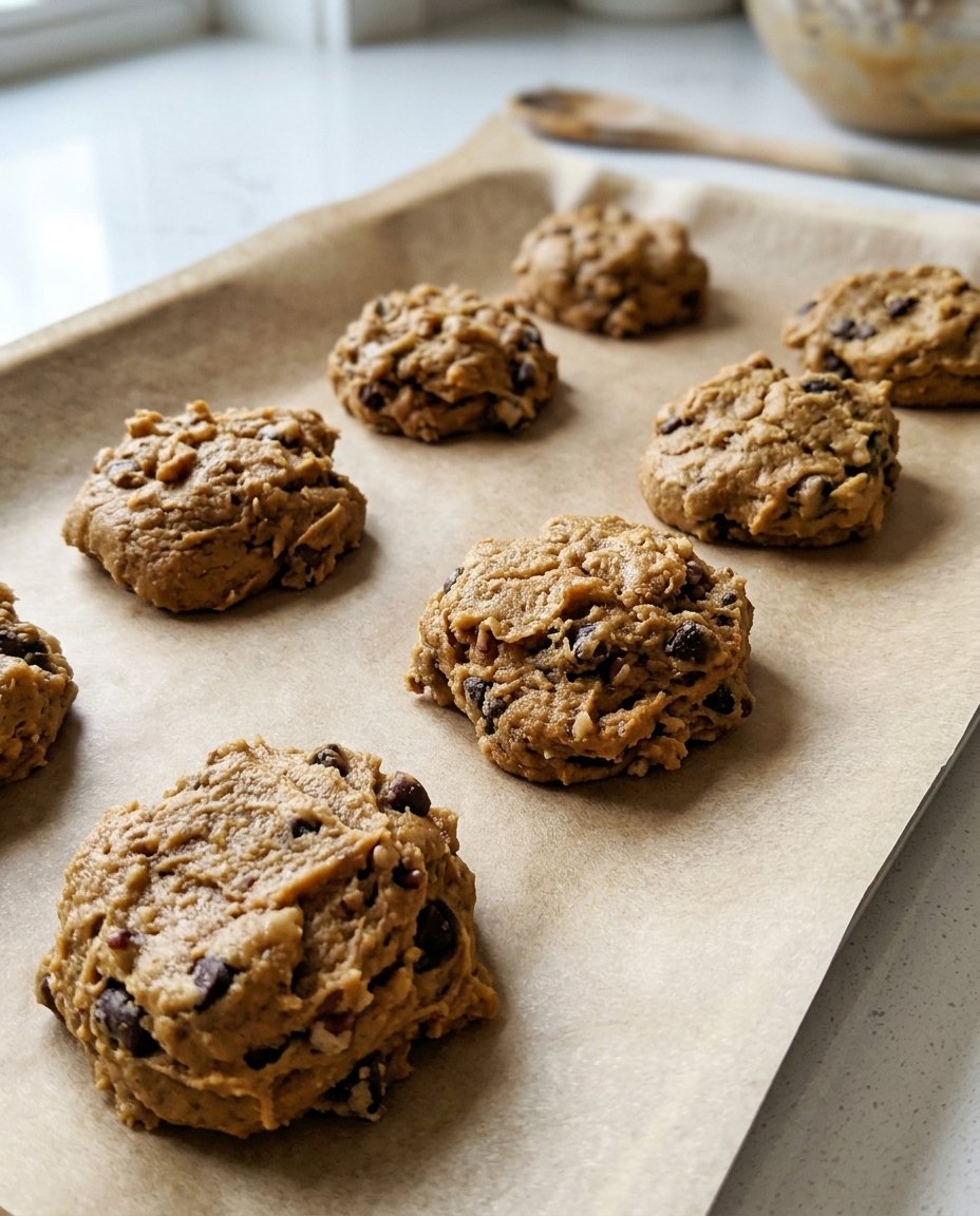 Soft and chewy cake mix pumpkin cookies on a cooling rack
