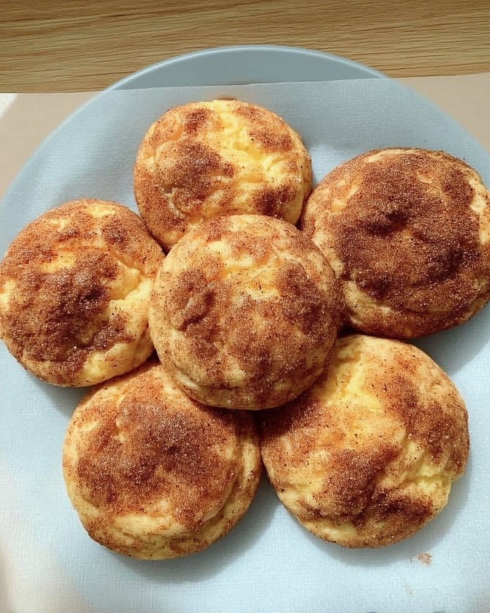 Soft and chewy gluten free snickerdoodles with cinnamon sugar crackle