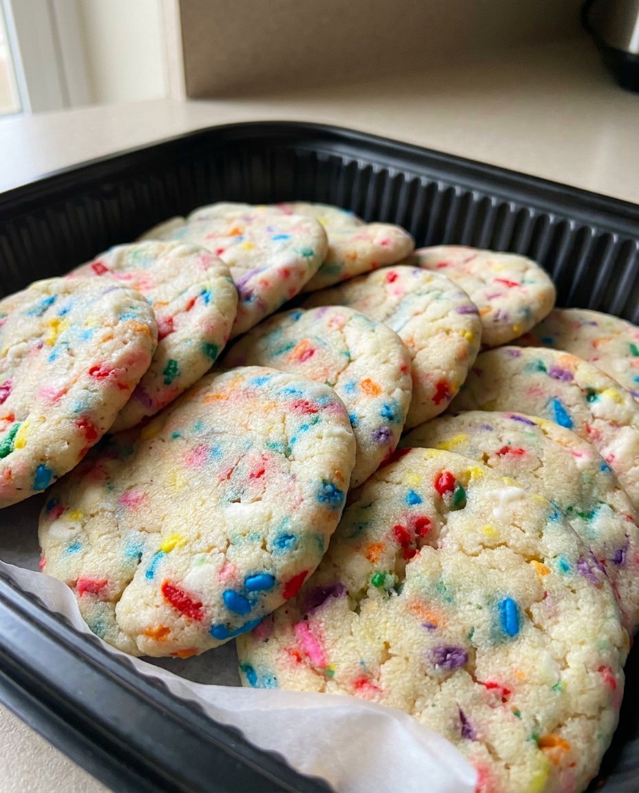 A plate of soft sugar cookies served with a glass of cold milk