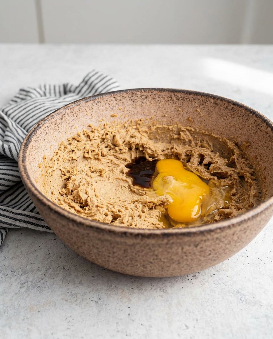 Butter, powdered sugar, flour, and jam arranged on a kitchen counter.