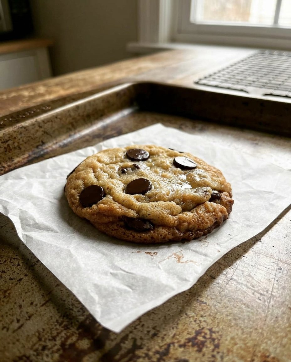 Cookies stacked inside a vintage glass cookie jar
