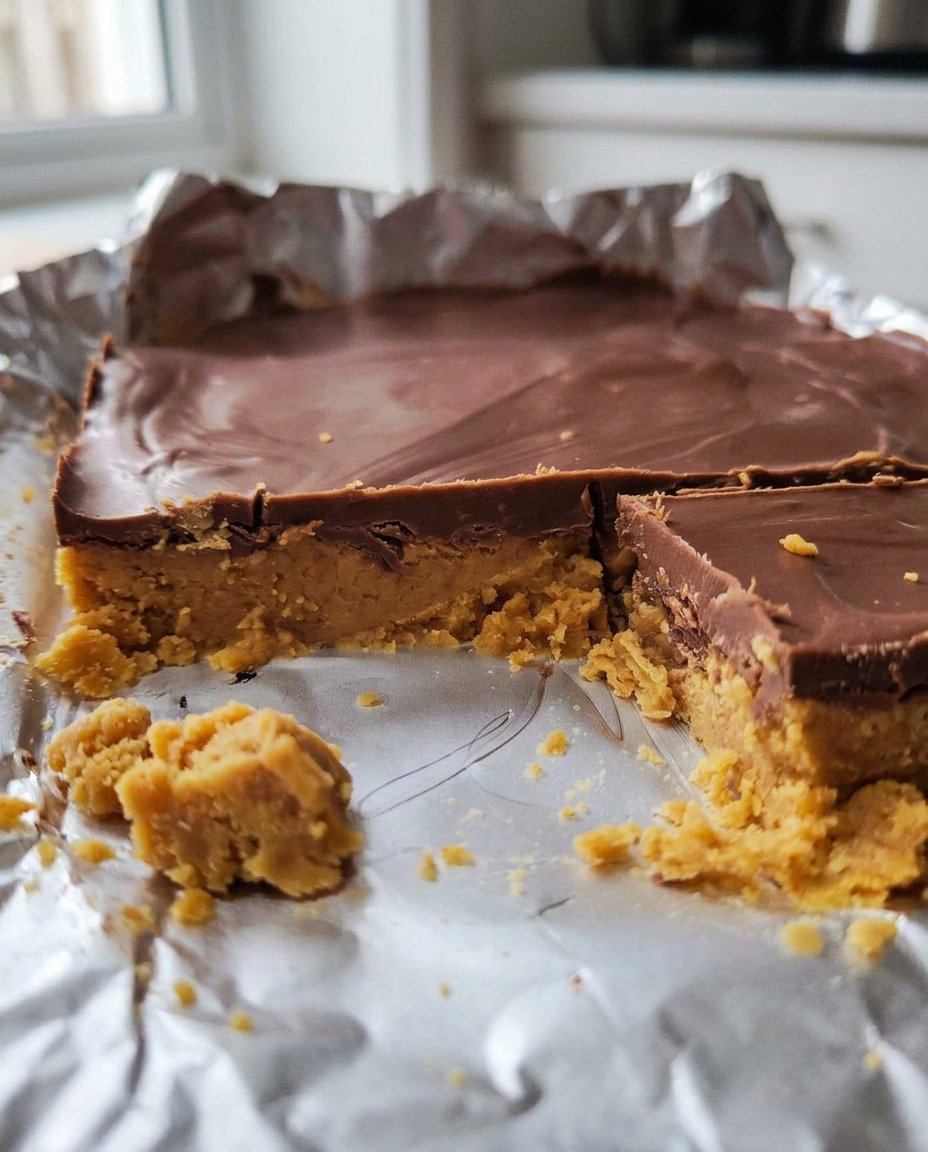 Old-fashioned peanut butter no bake cookies cooling on a sheet of wax paper