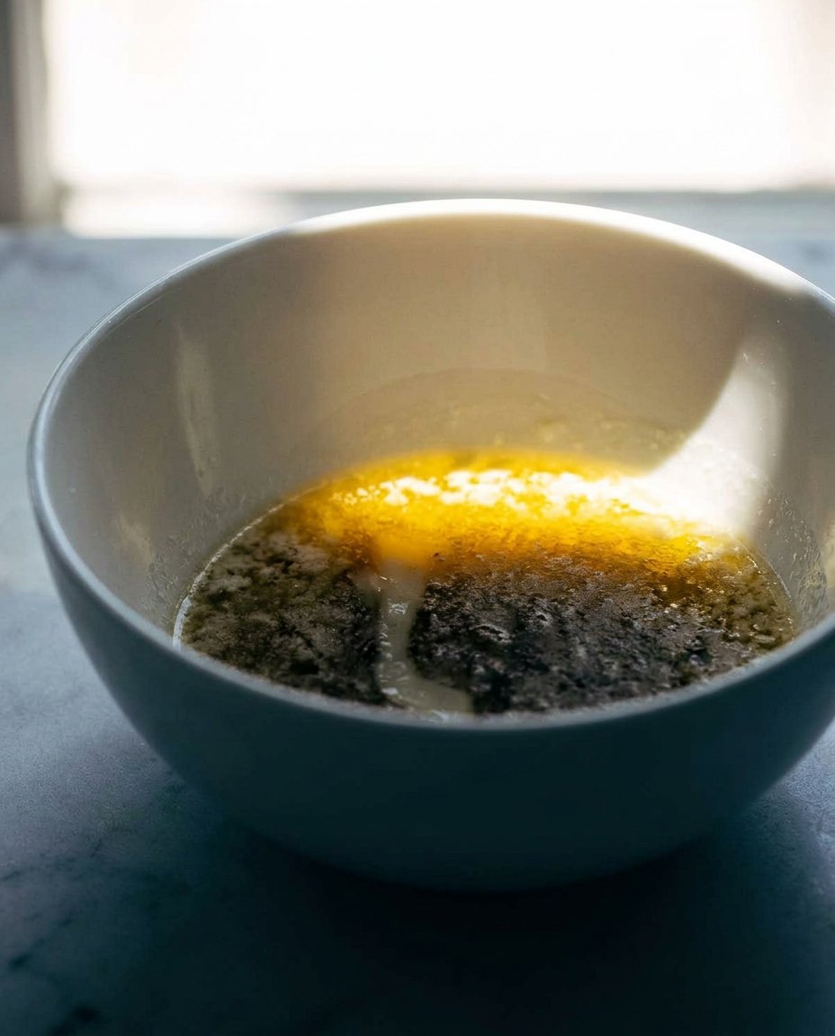 Baking ingredients including butter, sugar, flour, and eggs laid out on a kitchen counter